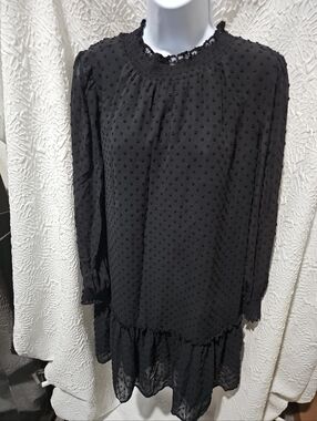 XS J. Crew Dropwaist Swiss Dot Dress